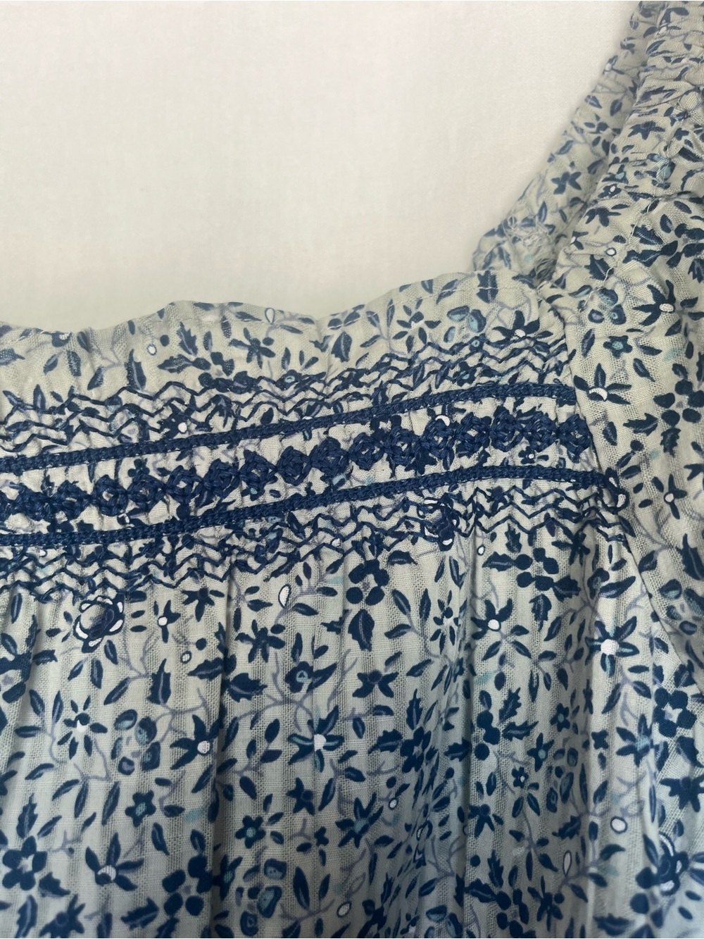 Madewell 2 Piece Floral Set Smocked Crop Top & Tiered Maxi Skirt 100% Cotton S - Picture 8 of 9